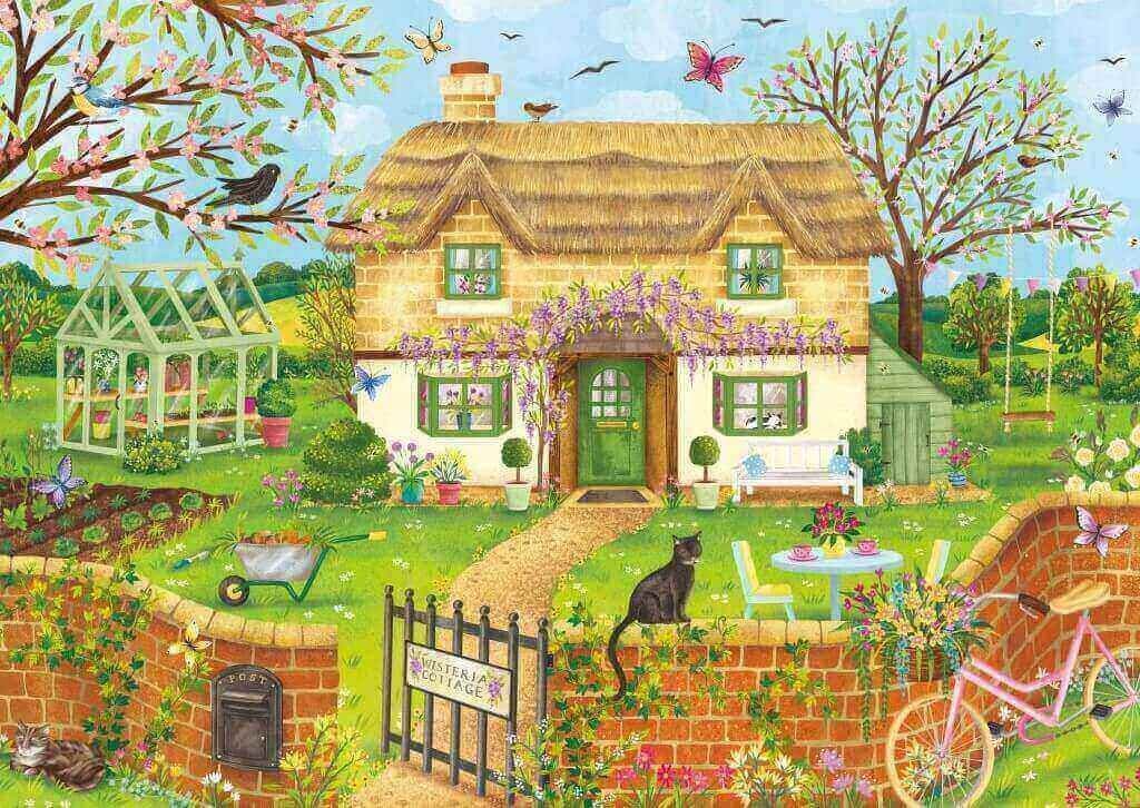 Otter House - Wisteria Cottage  - 1000 Piece Jigsaw Puzzle