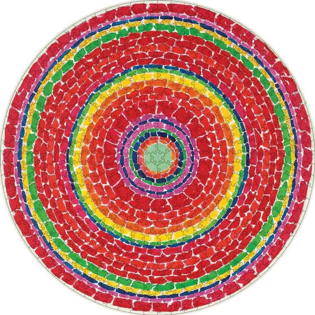 Pomegranate - Alma Thomas - Springtime - 500 Piece Circular Jigsaw Puzzle