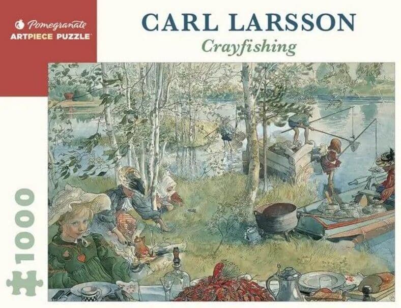 Pomegranate - Carl Larsson - Cray Fishing - 1000 Piece Jigsaw Puzzle
