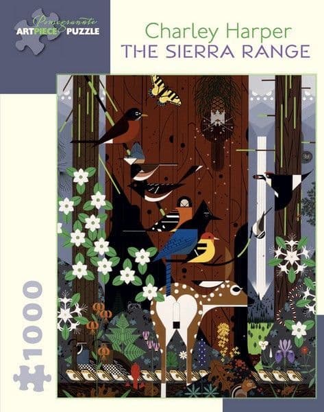 Pomegranate - Charley Harper - The Sierra Range - 1000 Piece Jigsaw Puzzle