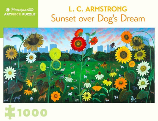 Pomegranate - L. C. Armstrong - Sunset Dog's Dream - 1000 Piece Jigsaw Puzzle