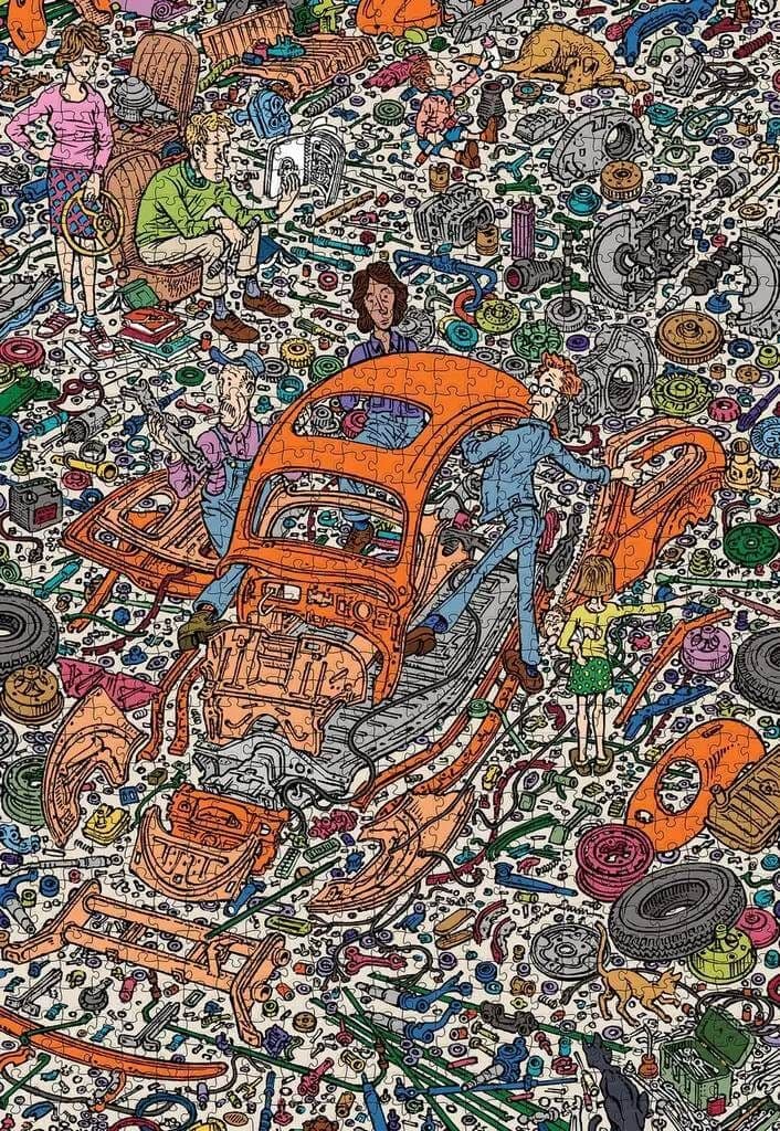 Pomegranate - Peter Aschwanden The Exploded Beetle - 1000 Piece Jigsaw Puzzle