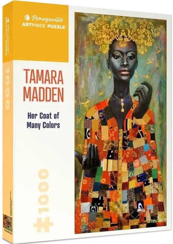 Pomegranate 1000-Piece Jigsaw Puzzle - Tamara Madden "Her Coat Of Many Colors" Art Puzzle, Premium Quality