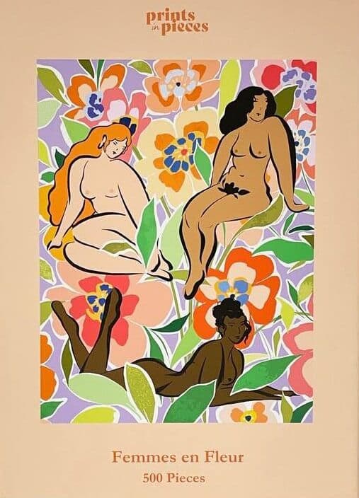 Prints in Pieces - Femmes En Fleur -500 Piece Jigsaw Puzzle