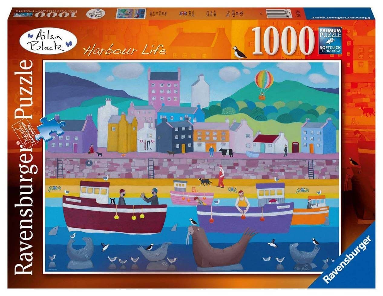 Ravensburger - Alisa Black Harbour Life - 1000 Piece Jigsaw Puzzle