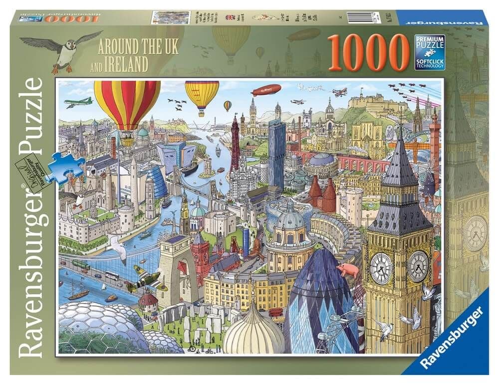Ravensburger - Around the UK & Ireland - 1000 Piece Jigsaw Puzzle