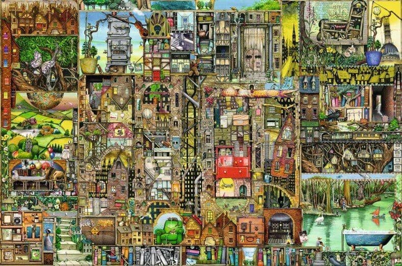 Ravensburger - Bizarre Town - 5000 Piece Jigsaw Puzzle