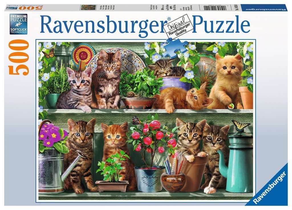 Ravensburger - Cats on the Shelf - 500 Piece Jigsaw Puzzle