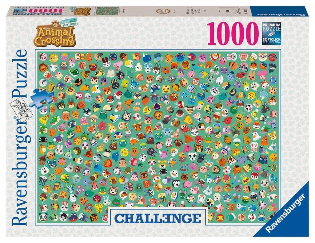 Ravensburger - Challenge - Animal Crossing - 1000 Piece Jigsaw Puzzle