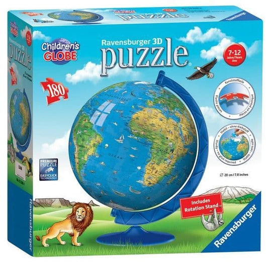 Ravensburger - Children World Map 3D Jigsaw- 180 Piece Jigsaw Puzzle