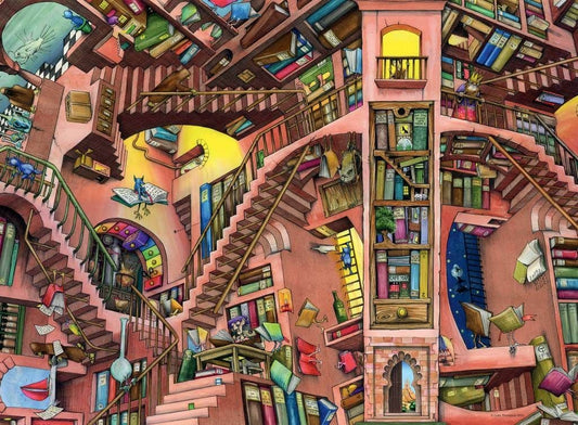 Ravensburger - Colin Thompson - Ludicrous Library - 500 Piece Jigsaw Puzzle
