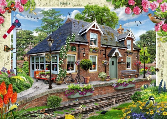 Ravensburger - Country Cottage - Railway Cottage - 1000 Piece Jigsaw Puzzle