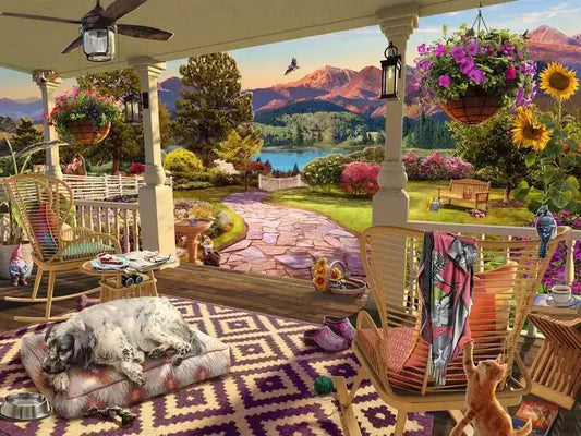 Ravensburger - Cozy Front Porch Views - 750 Piece Jigsaw Puzzle