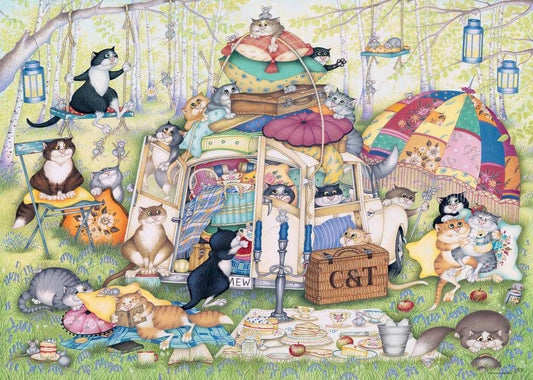 Ravensburger - Crazy Cats - Lazy Summer Afternoon - 1000 Piece Jigsaw Puzzle