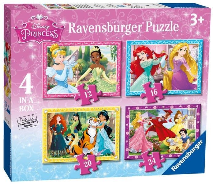 Ravensburger - Disney Princesses - 4 in a Box Jigsaw Puzzle