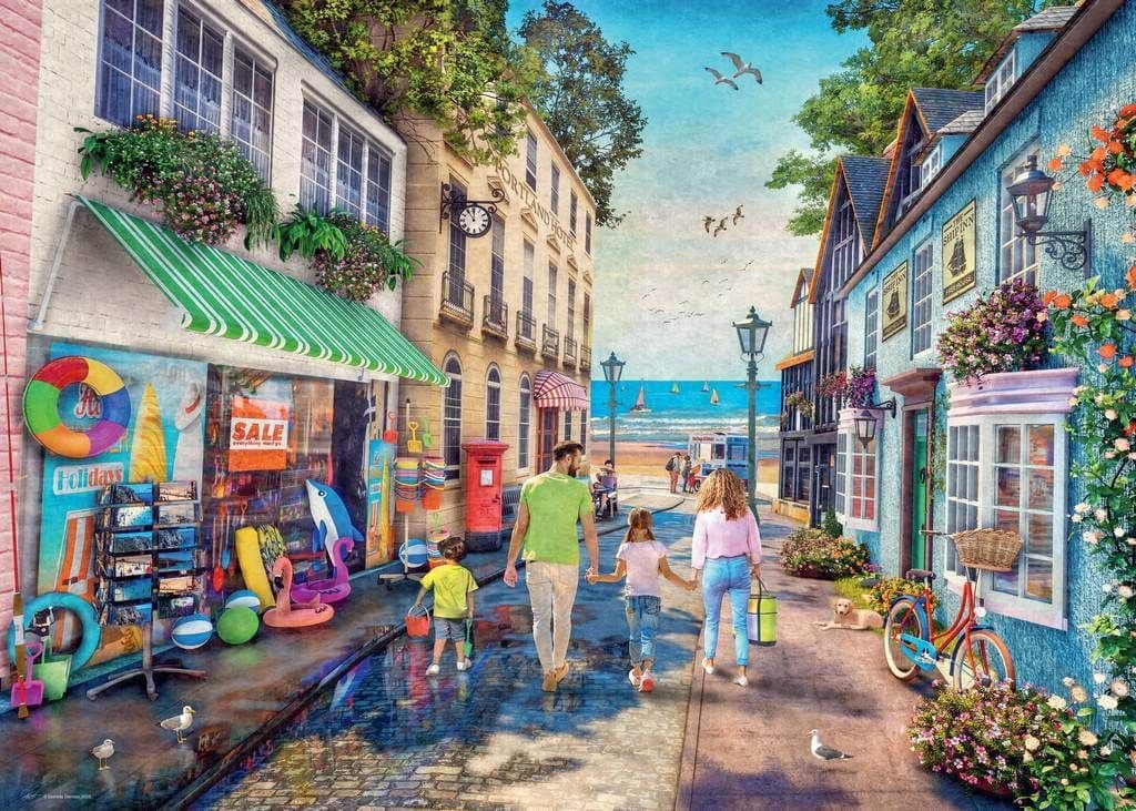 Ravensburger - Down the Lane No 3 Seaview Lane - 1000 Piece Jigsaw Puzzle