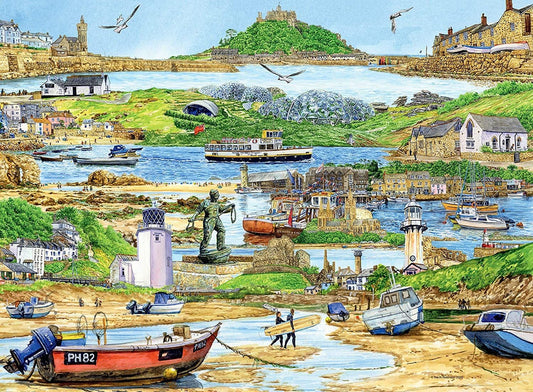 Ravensburger - Escape to Cornwall- 500 Piece Jigsaw Puzzle