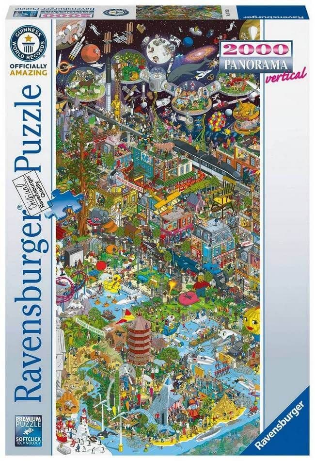 Ravensburger - Guinness World Records - 2000 Piece Panorama Jigsaw Puzzle