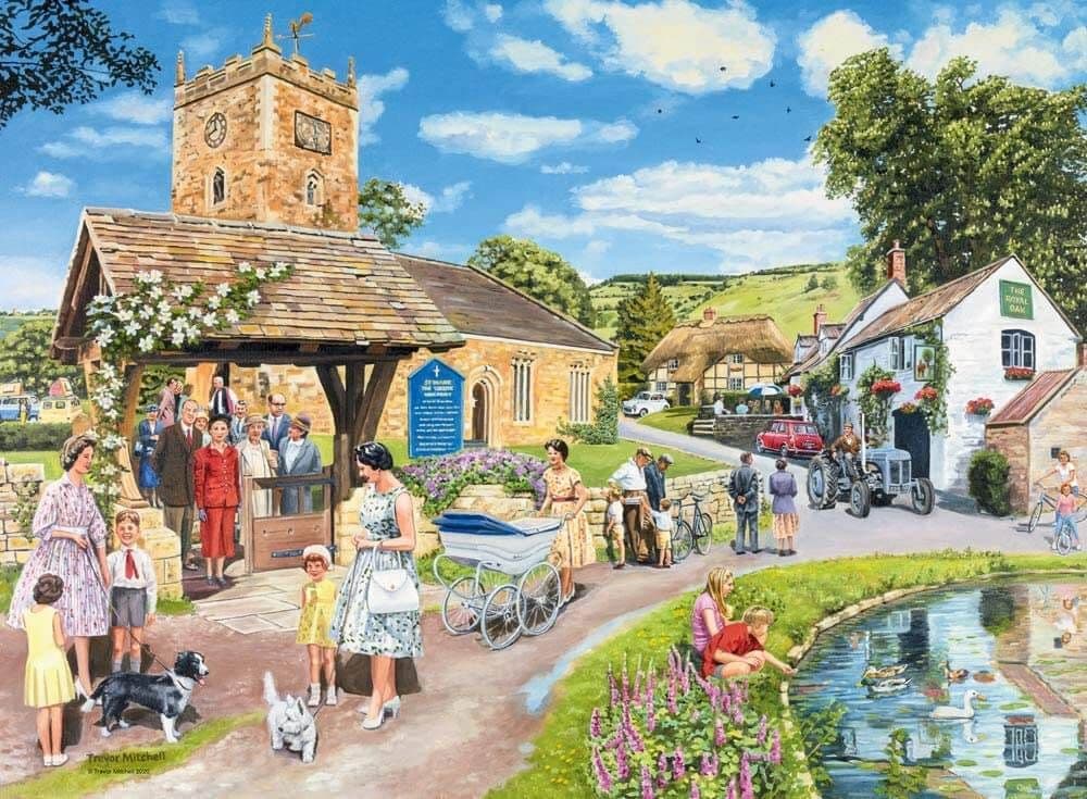 Ravensburger - Happy Days No 3 - Countryside Nostalgia 4 x 500 Piece Jigsaw Puzzle