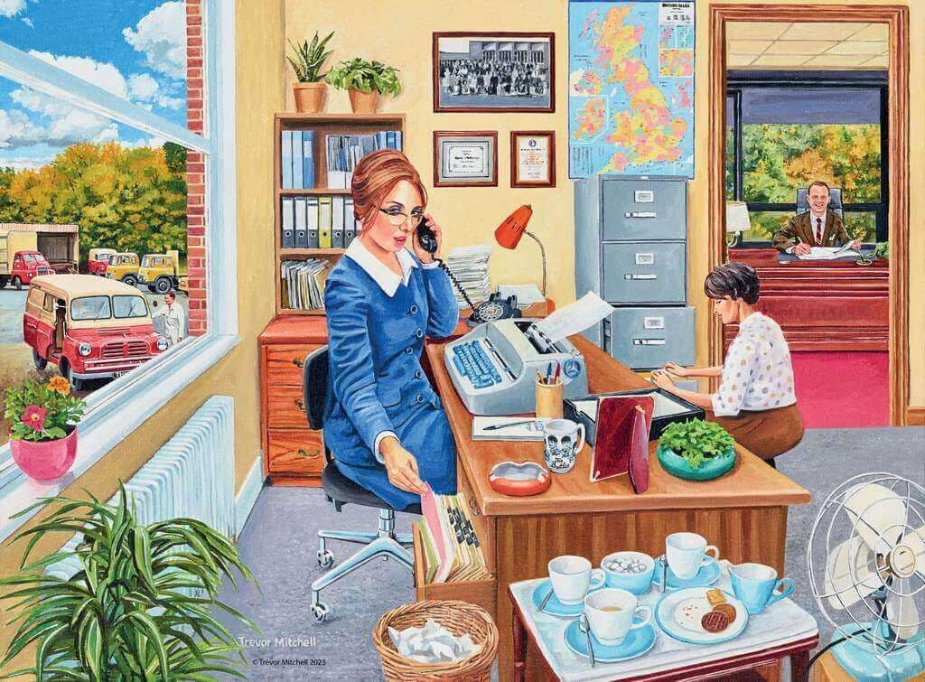Ravensburger - Happy Days No 6 - Work Day Memories 4 x 500 Piece Jigsaw Puzzle