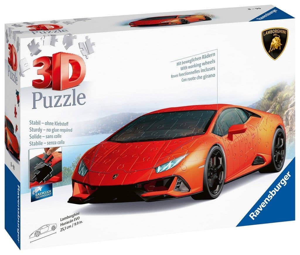 Ravensburger - Lamborghini Huracan 3D 108 Piece Jigsaw Puzzle