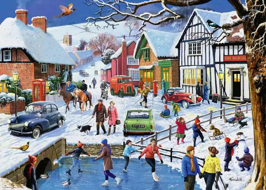 Ravensburger - Leisure Days No 3 The Winter Village - 1000 Piece Jigsaw Puzzle