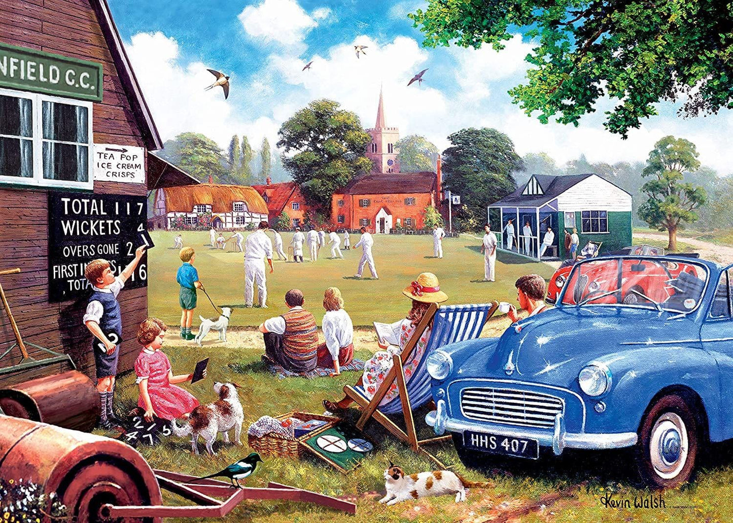 Ravensburger - Leisure Days No 4 The Scoreboard End - 1000 Piece Jigsaw Puzzle