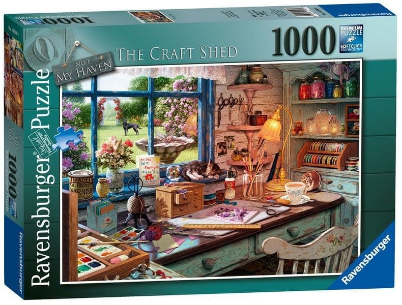 Ravensburger - My Haven No 1 - The Craft Shed -1000 Piece Jigsaw Puzzle