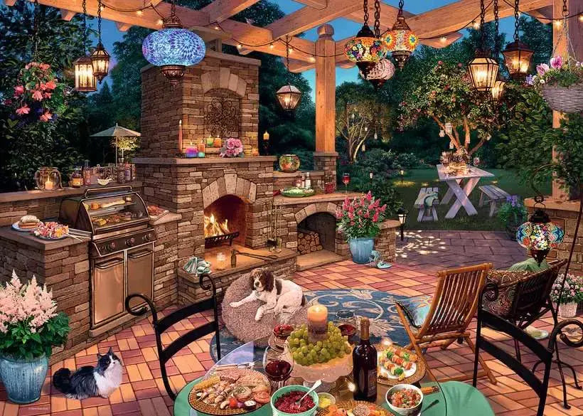 Ravensburger - My Haven No 10 - The Garden Kitchen - 1000 Piece Jigsaw Puzzle