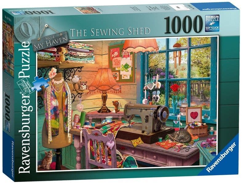 Ravensburger - My Haven No 4 - The Sewing Shed - 1000 Piece Jigsaw Puzzle