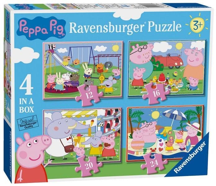 Ravensburger - Peppa Pig 4 in a Box Jigsaw Puzzle
