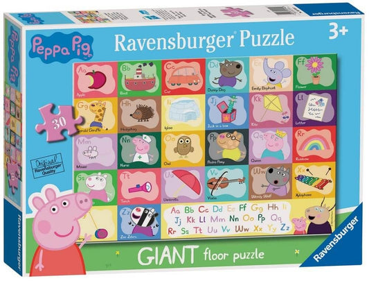 Ravensburger - Peppa Pig Alphabet Giant Floor Puzzle - 24 Piece Jigsaw Puzzle