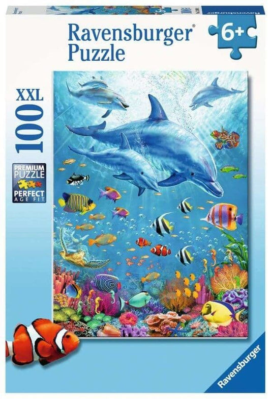 Ravensburger - Pod of Dolphins - 100XXL Piece Jigsaw Puzzle