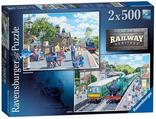 Ravensburger - Railway Heritage - 2 x 500 Piece Jigsaw Puzzle