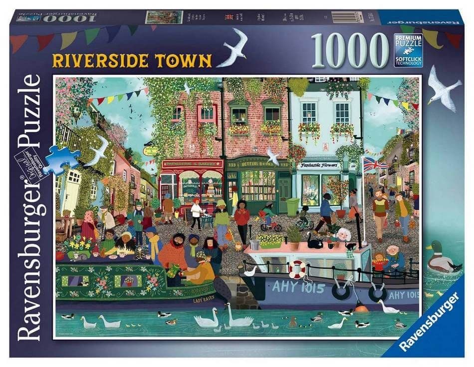 Ravensburger - Riverside Town - 1000 Piece Jigsaw Puzzle