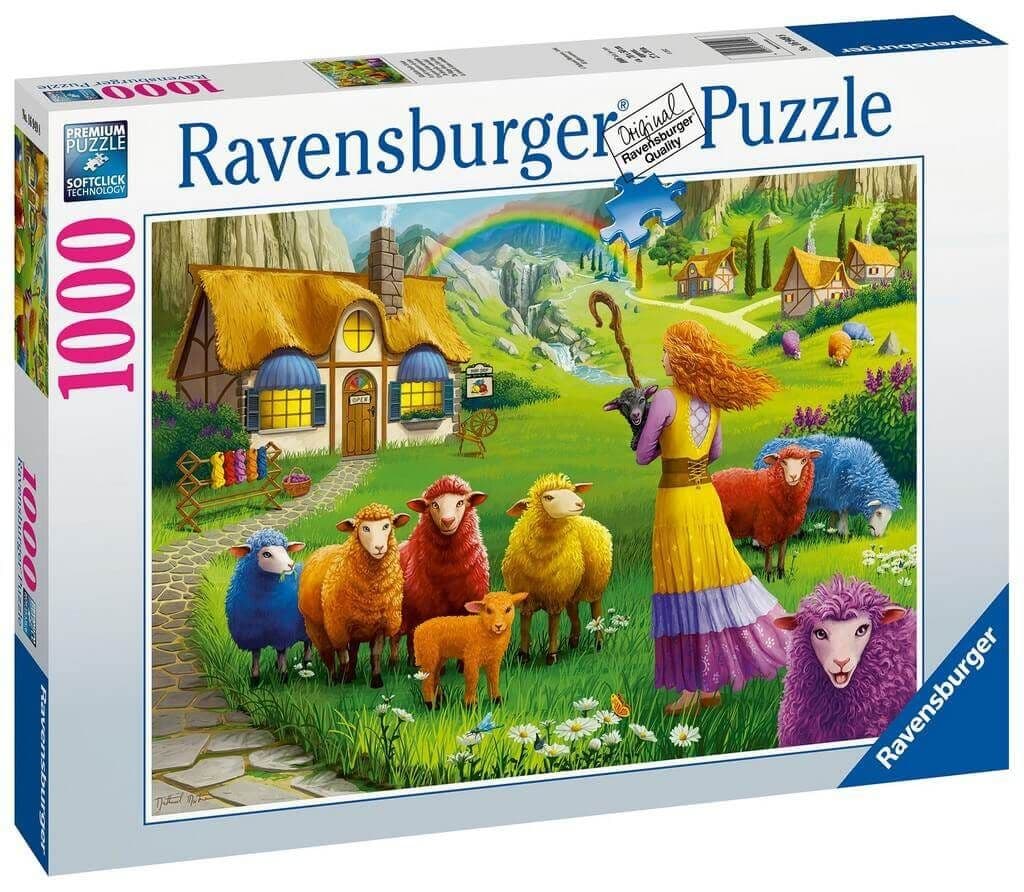 Ravensburger - The Happy Sheep Yarn Shop - 1000 Piece Jigsaw Puzzle