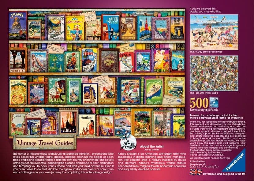 Ravensburger - Vintage Travel - 500 Piece Jigsaw Puzzle