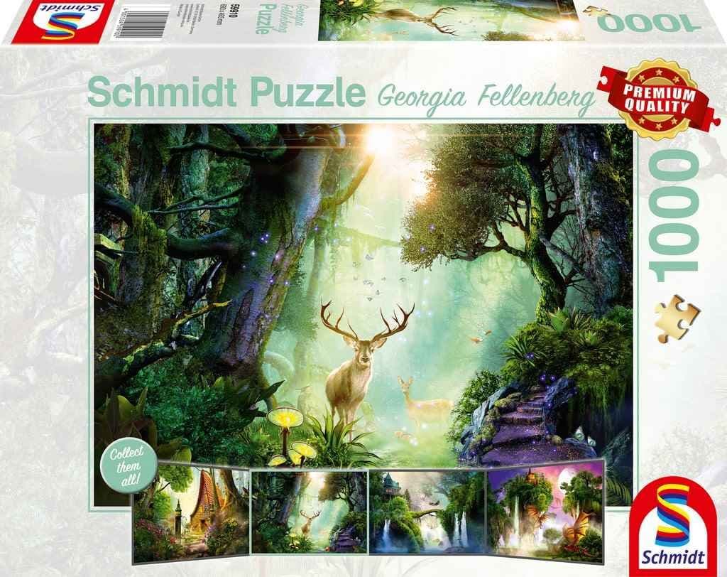 Schmidt - Georgia Fellenberg - Deer in the Forest - 1000 Piece Jigsaw Puzzle