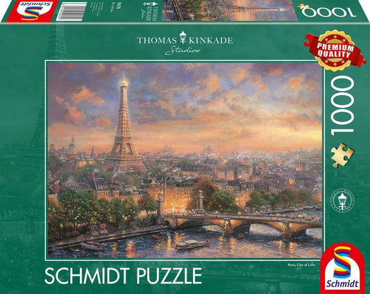 Schmidt - Thomas Kinkade - Paris, City of Love - 1000 Piece Jigsaw Puzzle