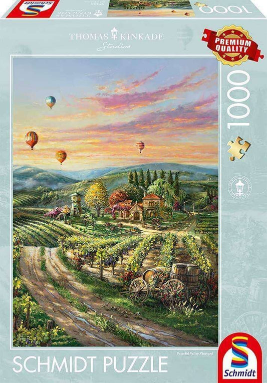 Schmidt - Thomas Kinkade - Peaceful Valley Vineyard - 1000 Piece Jigsaw Puzzle
