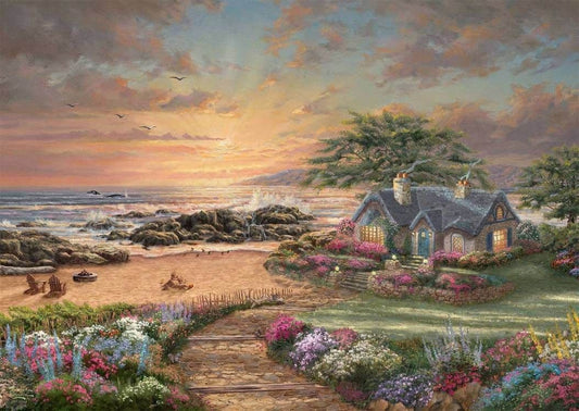 Schmidt - Thomas Kinkade - Seaside Cottage - 1000 Piece Jigsaw Puzzle