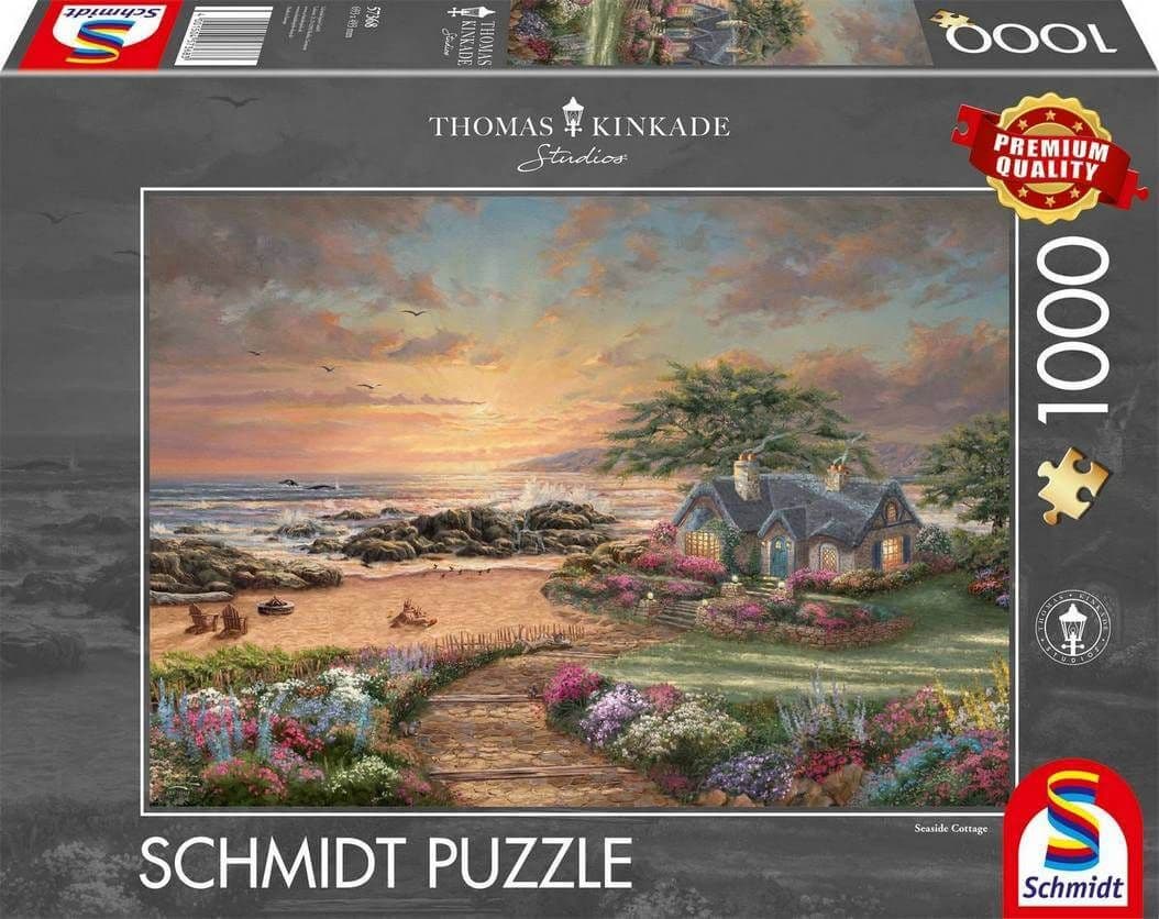 Schmidt - Thomas Kinkade - Seaside Cottage - 1000 Piece Jigsaw Puzzle