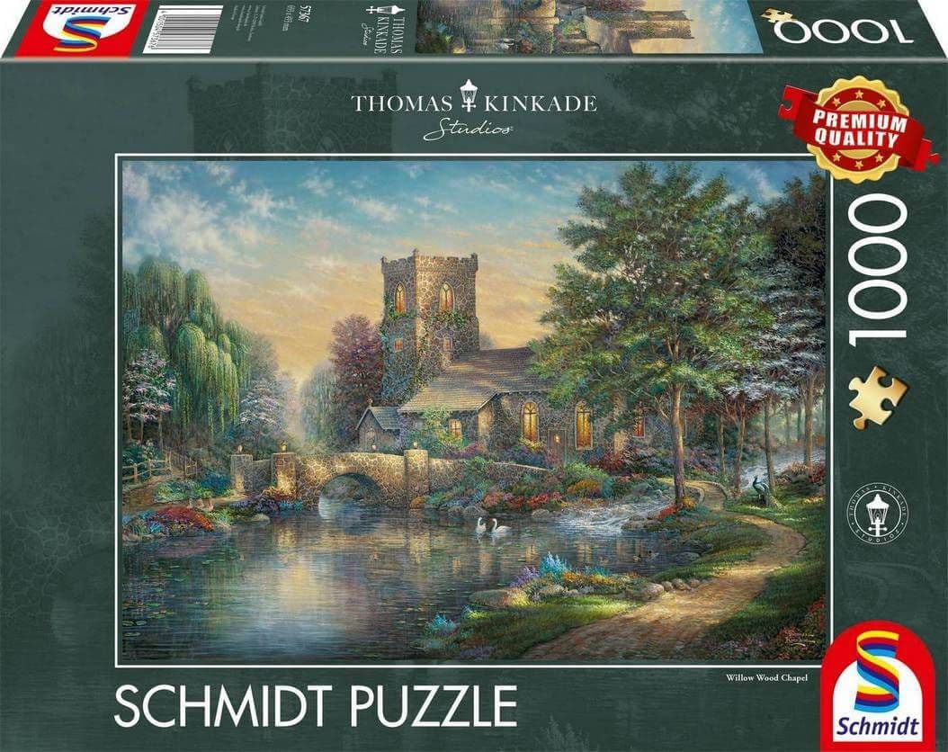 Schmidt - Thomas Kinkade - Willow Wood Chapel - 1000 Piece Jigsaw Puzzle