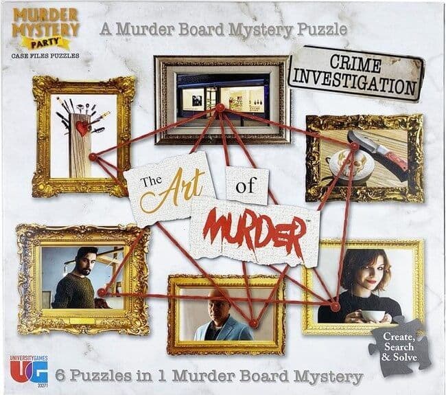 University Games - The Art Of Murder - Murder Mystery Case Files Puzzle