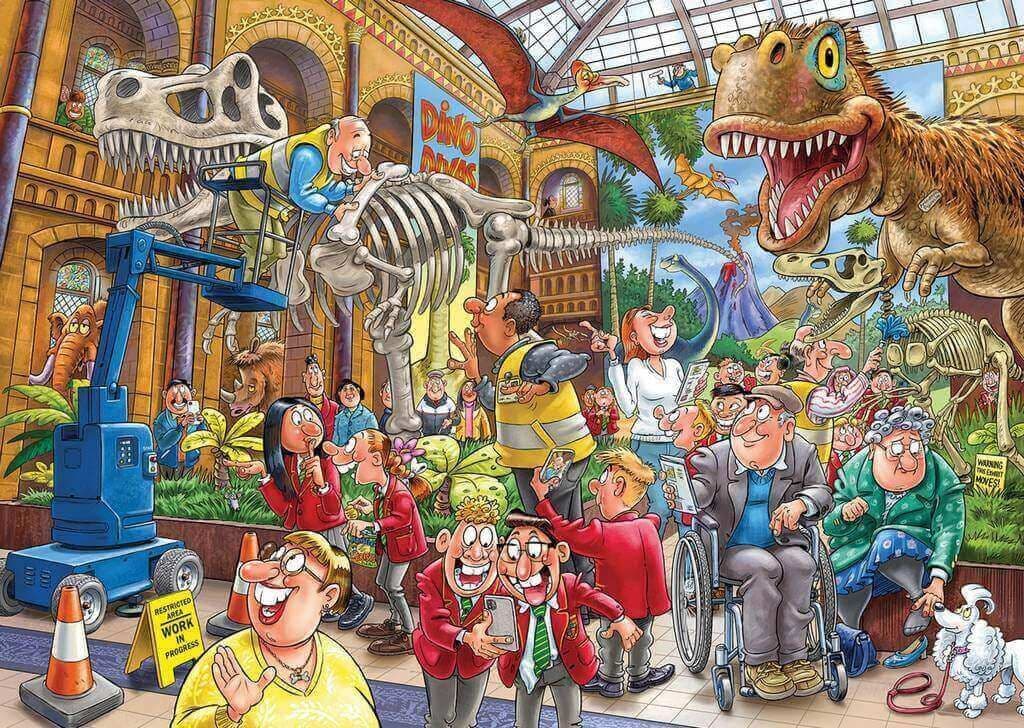 Wasgij Mystery 24 Blight at the Museum! - 1000 Piece Jigsaw Puzzle