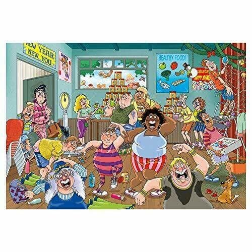 Wasgij Original 36 New Year Resolutions - 1000 Piece Jigsaw Puzzle