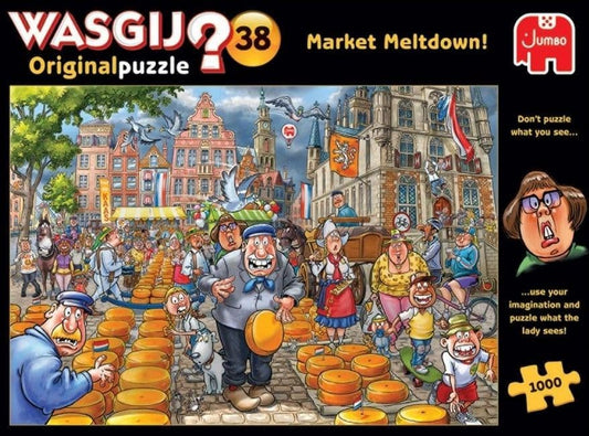 Wasgij Original 38 Market Meltdown! - 1000 Piece Jigsaw Puzzle