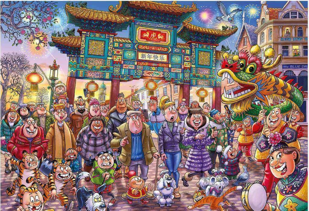 Wasgij Original 39 Chinese New Year! - 1000 Piece Jigsaw Puzzle