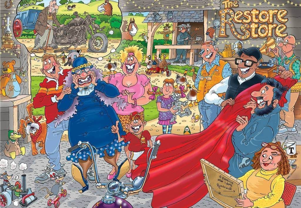 Wasgij Original 41 The Restore Store - 1000 Piece Jigsaw Puzzle