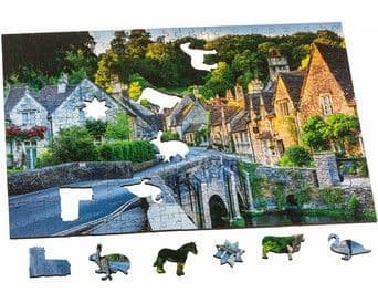Wentworth - Castle Combe Cotswolds - 250 Piece Wooden Jigsaw Puzzle